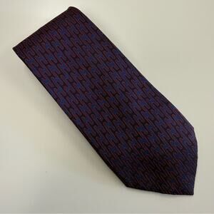 Hermes Silk Printed Tie